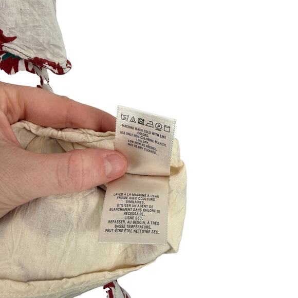 Anthropologie A+ Oahu Floral Linen Blend Midi Dress Off Shoulder Womens Plus 26W - Picture 10 of 11